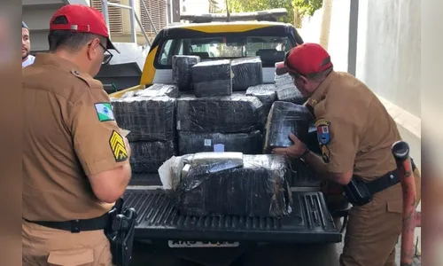 PRE apreende 676 kg de maconha, no Paraná 