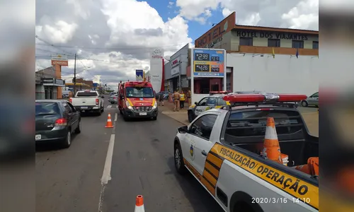 Motociclista sofre ferimentos após acidente em Apucarana