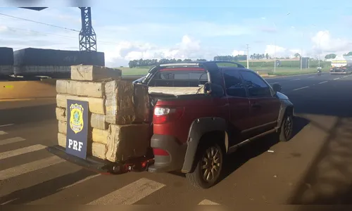 PRF apreende camionete carregada com maconha em Mandaguari