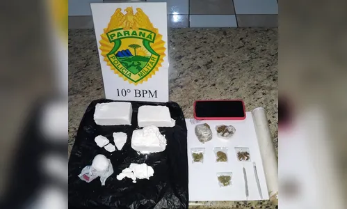 PM de Apucarana apreende cocaína avaliada em mais de R$7 mil 