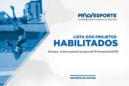 Proesporte divulga lista de projetos habilitados