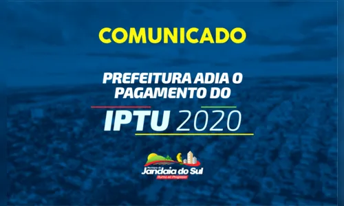 Prefeitura de Jandaia do Sul amplia prazo para pagamento do IPTU