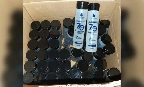 Polícia Civil de Faxinal apreende 51 frascos de álcool gel em farmácia