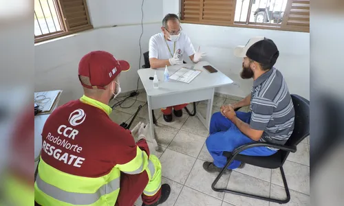 CCR RodoNorte reforça atendimento a caminhoneiros para combater coronavírus, na BR-376