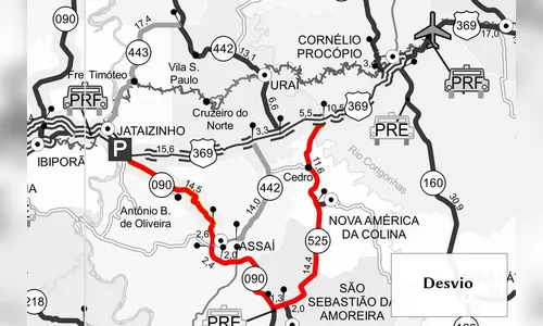 Detonação de rochas na BR-369 é adiada