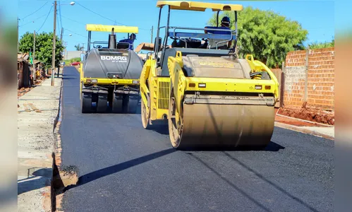 Último bairro de Apucarana sem asfalto é pavimentado