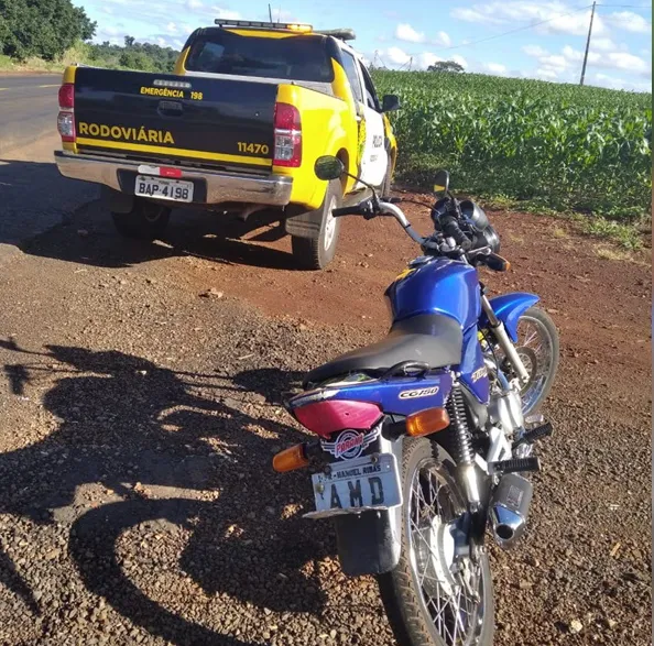 Polícia Rodoviária apreende moto que participava de “racha” na PR 082