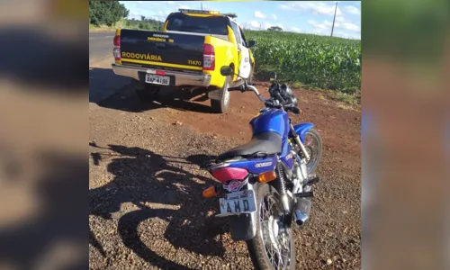 Polícia Rodoviária apreende moto que participava de “racha” na PR 082