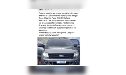 
							Caminhonete é roubada em Califórnia 
						
						