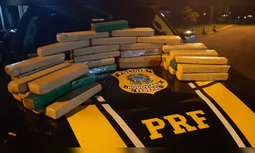 PRF apreende 23 quilos de maconha em Nova Laranjeiras  