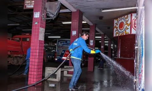 Hospital, AMS, UPA e Terminal Urbano recebem desinfecção em Apucarana