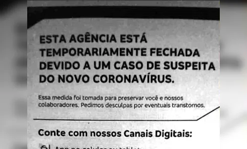 
							Agência do Bradesco de São João do Ivaí fecha temporariamente por causa de suspeita de coronavírus
						
						