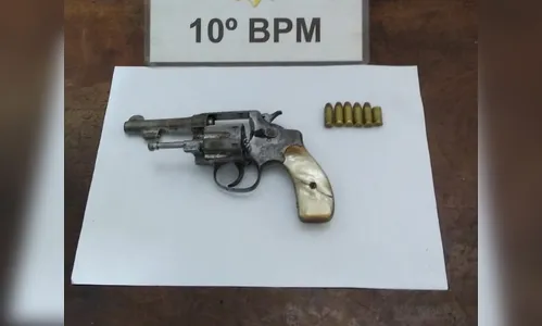 PM de Apucarana apreende revólver calibre 32