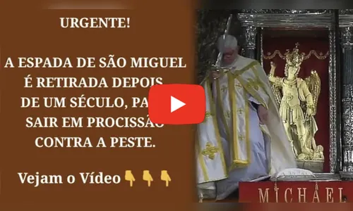 Espada de São Miguel é retirada depois de mais de um século 