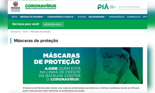 Governo ativa sistema de conexão e distribuição de máscaras 3D