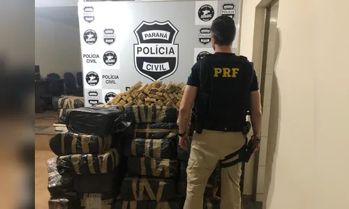 PRF e Denarc de Maringá apreendem quase 900 quilos de maconha em Castelo Branco