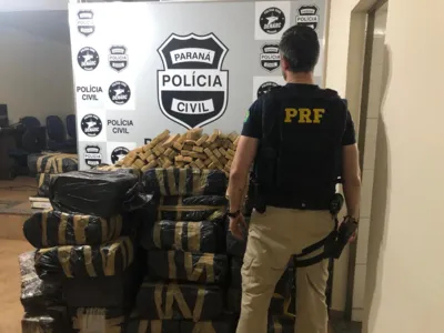 PRF e Denarc de Maringá apreendem quase 900 quilos de maconha em Castelo Branco