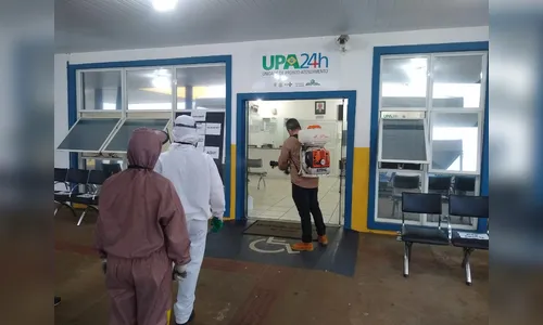 Arapongas inicia desinfecção de Unidades de Pronto Atendimento