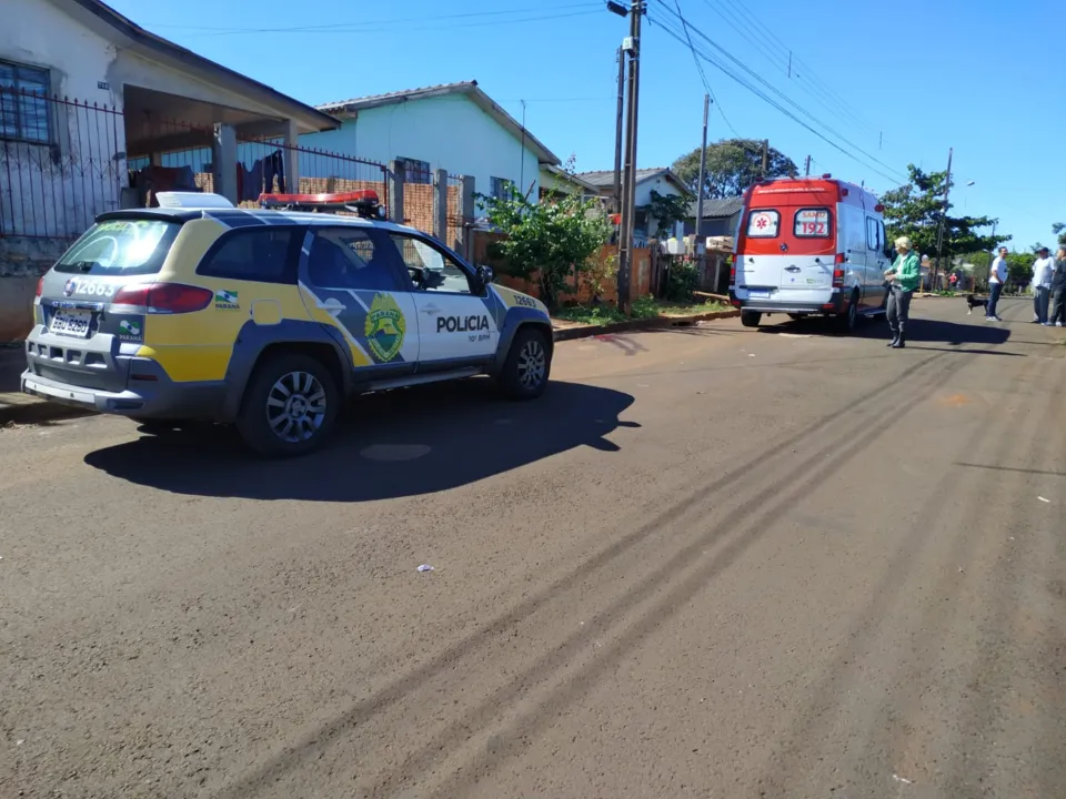 Idosa é atropelada por caminhão na Vila Reis em Apucarana 
