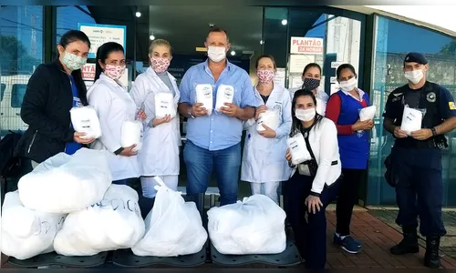 Secretaria Saúde de Cruzmaltina recebe doação de 3.1 mil máscaras  