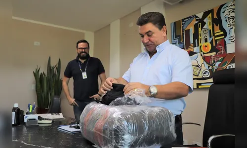 Prefeitura de Arapongas recebe doação de máscaras da Sanepar para os CRAS