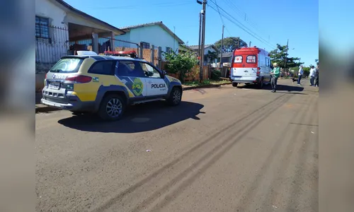 Idosa é atropelada por caminhão na Vila Reis em Apucarana 