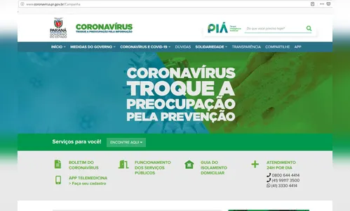 Paraná é um dos estados com maior transparência quanto à Covid-19