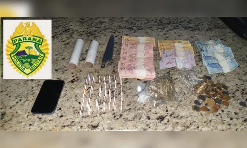 PM de Apucarana apreende cocaína e maconha no Jardim Colonial 