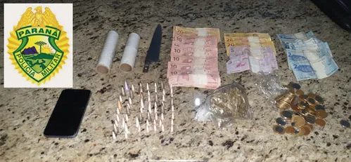 PM de Apucarana apreende cocaína e maconha no Jardim Colonial 