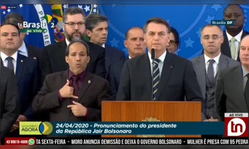 Bolsonaro rebate declarações de Sérgio Moro durante pronunciamento; assista