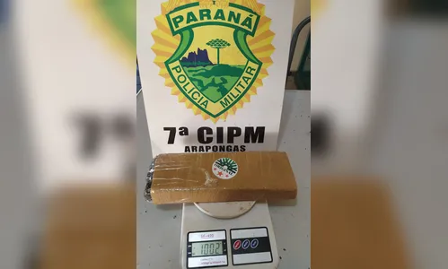 PM de Arapongas prende homem por tráfico na manhã desta sexta-feira