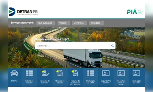 Detran Paraná coloca no ar novo portal de serviços