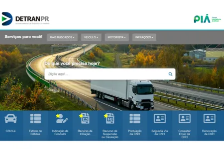 Detran Paraná coloca no ar novo portal de serviços