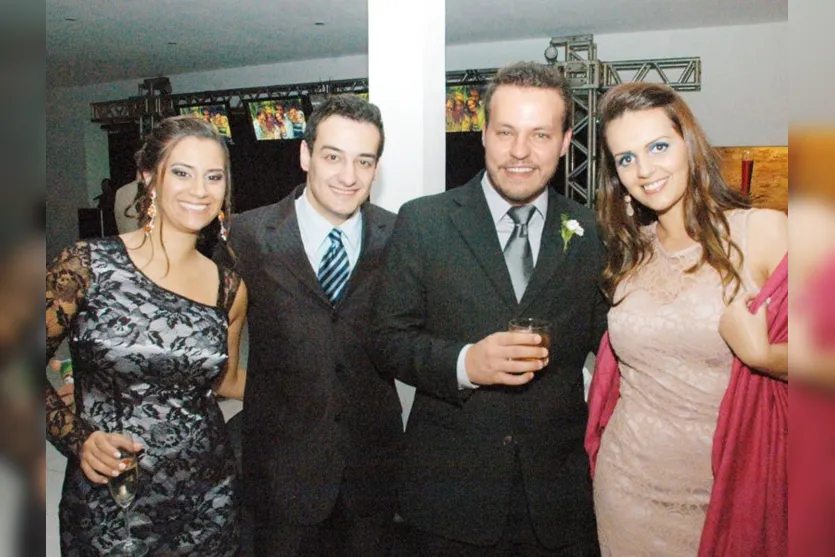   Michele Prado, Guilherme Amado, Fausto Rizotto e Maria Fernanda Brandão  