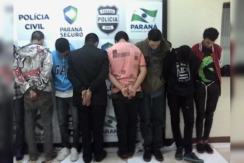  Detidos durante festa reve em Apucarana - Foto: Polícia CivilDivulgaçao 