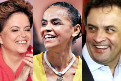 Marina tem 31% em SP, diz Datafolha; Dilma e AÃ©cio, 26% - Imagem: ReproduÃ§Ã£o
