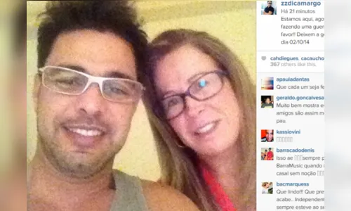 Zezé di Camargo e Zilu postam fotos iguais no Instagram em sinal de paz