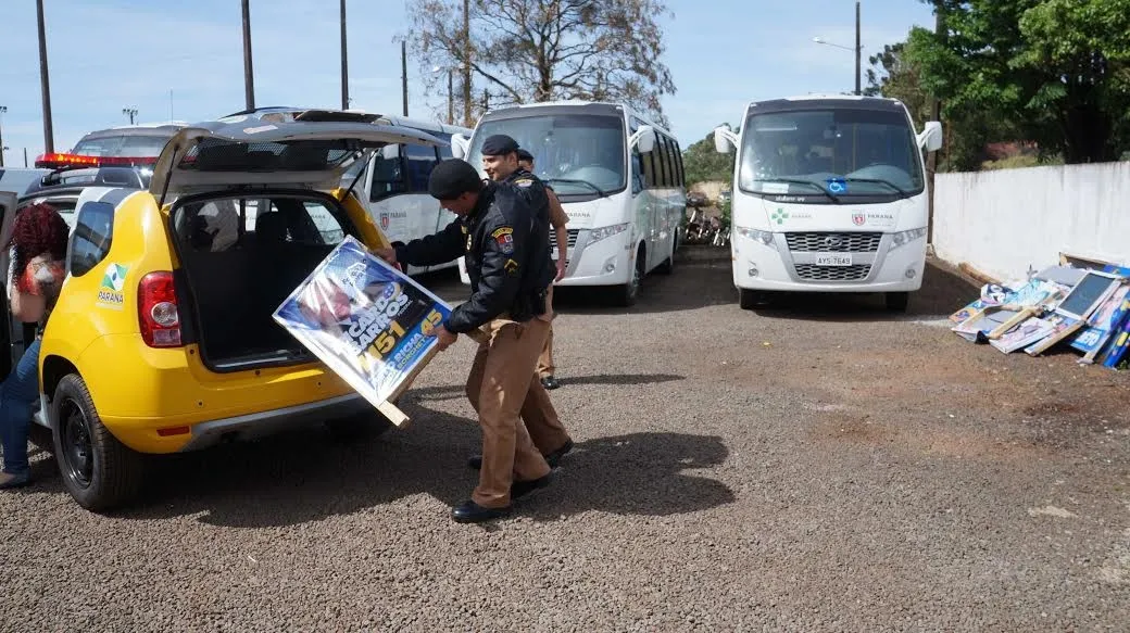 Detido estava transportando os eleitores em um GM Vectra quando acabou abordado pela PM - Foto: Ivan Maldonado