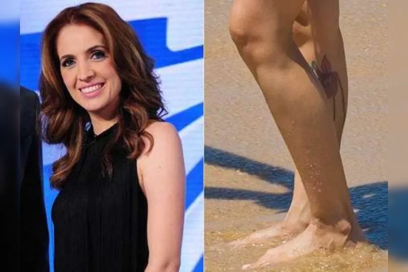  A tatuagem da apresentadora gerou comentários em redes sociais - Foto: Divulgação 