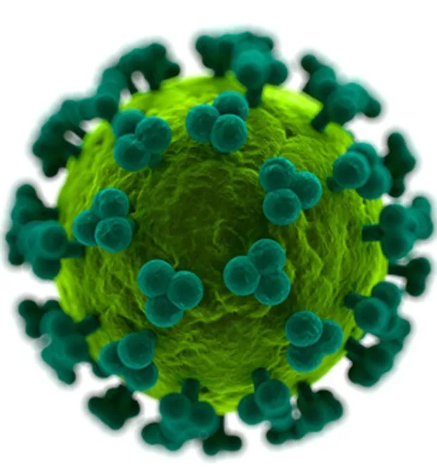 Concepção artística mostra o vírus HIV (Foto: SKU/Science Photo Library)
