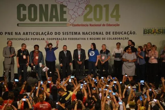O discurso foi apresentado durante a Coferência Nacional de Educação  (José Cruz/Agência Brasil)