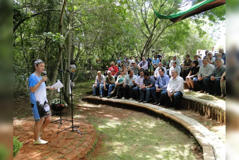  Solenidade de 25 anos do Parque Mata dos Godoy, em Londrina. (Foto: Divulgação IAP) 