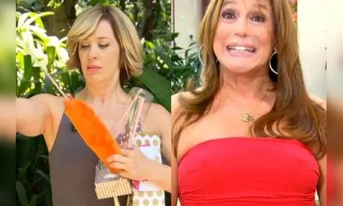 Claudia Raia fica decepcionada ao ganhar guarda-chuva de Susana Vieira 