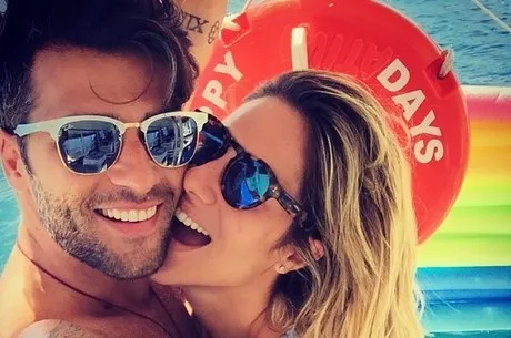 Bruno Gagliasso durante as férias com a mulher, Giovanna Ewbank Reprodução/Instagram