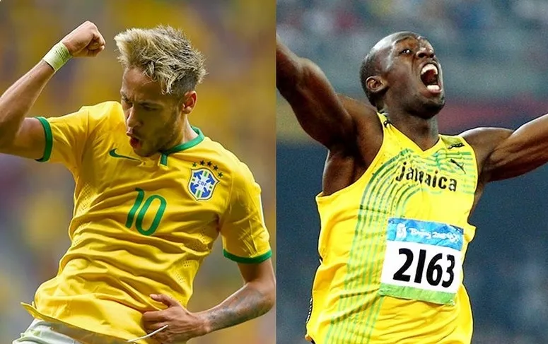 Neymar e Bolt esperam prestigiar um ao outro nos Jogos Rio 2016 (Divulgação/Rio 2016)