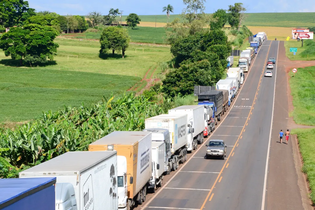 A greve dos caminhoneiros em 2018 parou o Brasil. (Foto - arquivo)