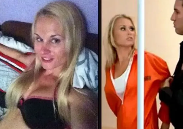 Atriz pornô Sona Muellerova foi presa após perseguição em alta velocidade em Praga (Foto: Reprodução/YouTube/TomoNews US)