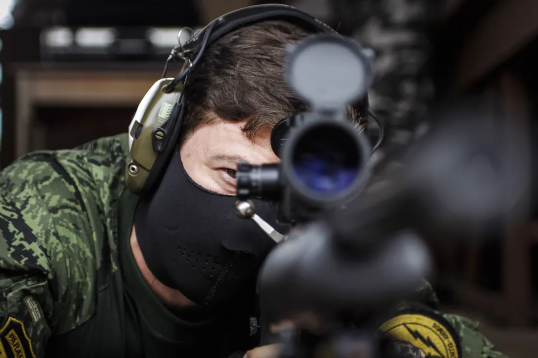 Treinamento dos atiradores de precisão (sniper policial) das policias Militar e Civil. Curitiba, 10/03/2015. Foto: Pedro Ribas/ANPr