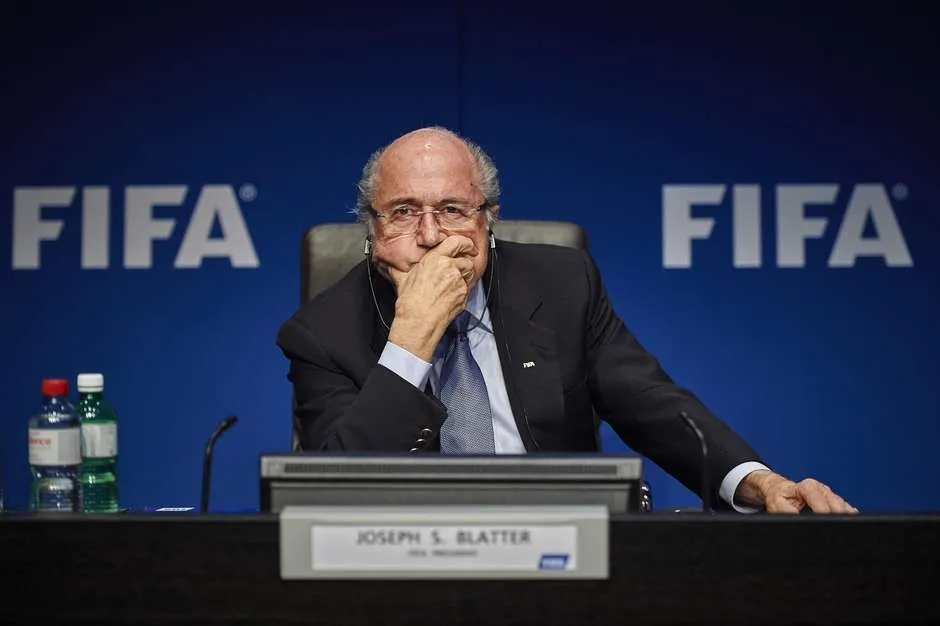 Joseph Blatter, banido pela Fifa