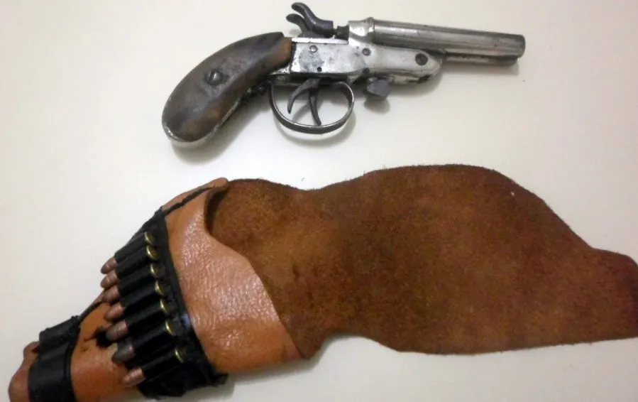 A arma usada no crime foi uma garrucha - Foto: PM de Faxinal